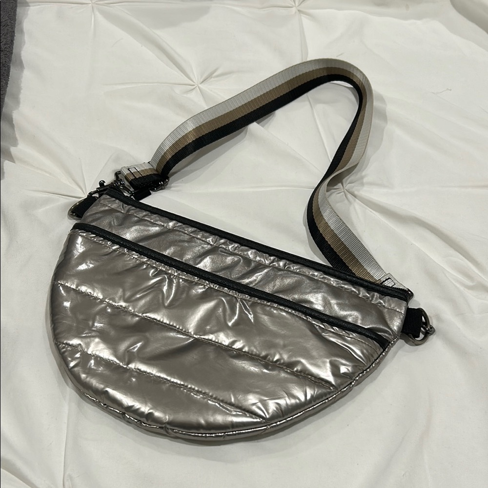 Silver Crossbody Bag